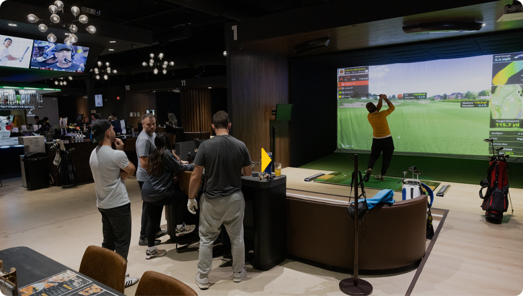 Indoor golf venue