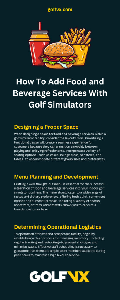 How To Add Food and Beverage Services With Golf Simulators